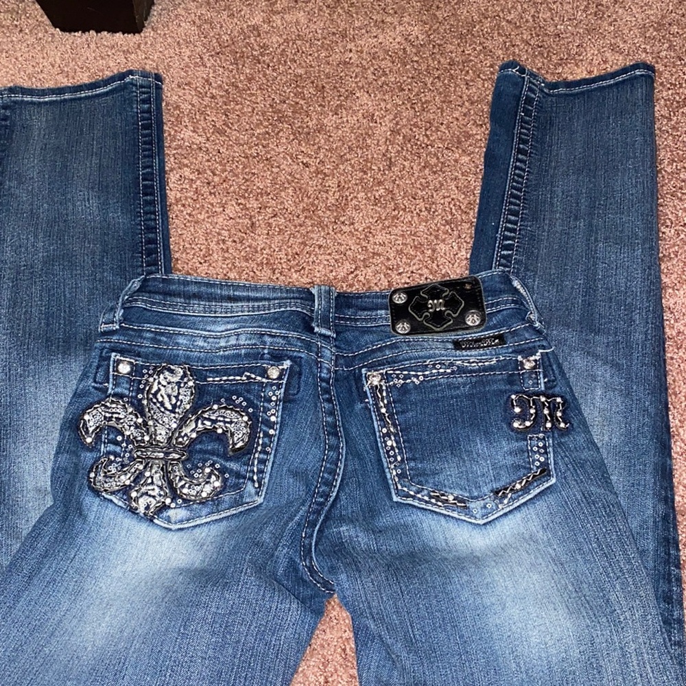 Rarely worn miss me jeans - girls 12